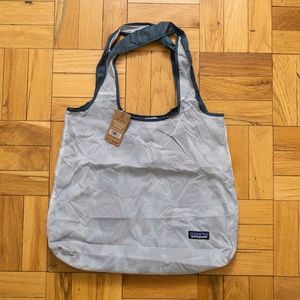 New Patagonia Shopper Tote Bag Upcycled Packable Foldable with Tags